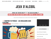 Tablet Screenshot of jeux-alcool.com